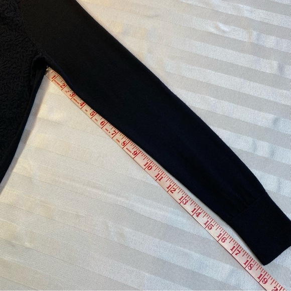 LOFT Lace Front Wool Blend Cardigan Sz M - Picture 10 of 14